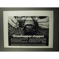 1972 Minolta SR-T 101 Camera Ad - Grasshopper stopper