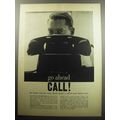 1957 American Cancer Society Advertisement - go ahead call! the fastest cure