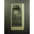 1957 Caxton Telepo Hat Advertisement