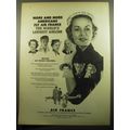 1957 Air France Airlines Advertisement - More Americans fly Air France