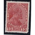 Liechtenstein 1917 Prince John 15h Mint Hung SG...