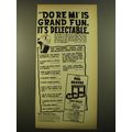 1961 Do Re Mi Play Advertisement - Do Re Mi' is Grand Fun. It's Delectable