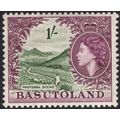Basutoland QEII 1954 1/- Bronze Green & Purple ...