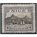 Niue 1927 SG47 4d Black & Violet Mounted Mint . .