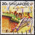 Singapore. 1990 20c S.G.626 Used