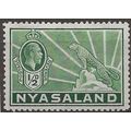 Nyasaland (BCA) 1934 SG114 1/2d Green Mounted M...