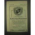 1922 Chicago Pneumatic Tool Keller Sand Rammers Ad