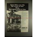 1972 Jawa CZ 175 Trail Bike & Jawa 90 Motorcycle Ad!!