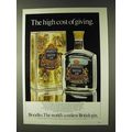 1979 Boodles Gin Ad - The High Cost of Giving