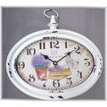 Lavendel Wanduhr aus Metall 28cm, Geschenkidee