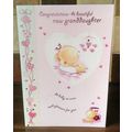 New Baby Card - Glitter Card - Granddaughter - 04