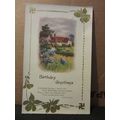 BIRTHDAY GREETINGS .used vintage postcard by A....