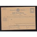 BAVARIA 1890 - 95 MONEY ORDER 20pf STATIONERY C...