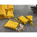 Medieval Larp SCA Reenactment Yellow Leather DR...