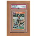 KIRK GIBSON AUTOGRAPHED 1985 FLEER BASEBALL CAR...