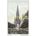 SCOTT MONUMENT, EDINBURGH, SCOTLAND, 1905, Post...