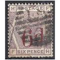 1883 SG162 6d on 6d Lilac Good+ Used Superb Fre...