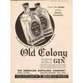 american distilling company 1934 old colony dry...