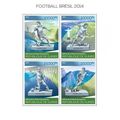 GUINEA 2014 SHEET MNH BRAZIL WORLD CUP FOOTBALL...