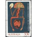 AUSTRALIA, Aboriginal Spirit, black 1986, 33c, #2
