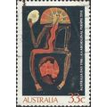 AUSTRALIA, Aboriginal Spirit, black 1986, 33c