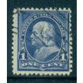 Used 264 1c Benjamin Franklin Just Clears M02910