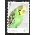 AUSTRALIA: 2022, $1.10 BUDGERIGARS, GREEN, USED...