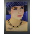 1981 Monet Jeweled Tone Stone and Enameled Jewelry Ad