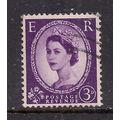 GB 1958 QE2 3d Deep Lilac Wilding SG 575 Wmk 17...