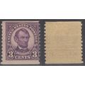 USA 1924, 3c Abraham Lincoln Coil Stamp. Scott ...