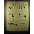 1948 Statler Hotels Ad - cartoon by Tony Barlow - Fretful Fred and family
