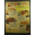 1945 Karo Syrup Ad - recipes for Fruit Meringue Cookies, Glaze for Fruit Cake