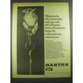 1968 Qantas Airline Ad - can't tell a Possum from a Pandanus