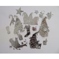 Tattered Lace Christmas Gonks Die Cuts in Silver