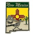 New Mexico 4 Color Fridge Magnet
