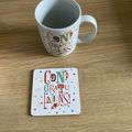 Congratulations ! Funky Gift Set Mug and Cork c...