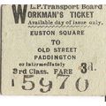 London Transport Board Edmondson Ticket - Eusto...