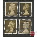 Y1700 43p Sepia (2 bands).Fine Used.