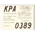 kpa-0389 ray watson fresno calif 1960s cb qsl c...