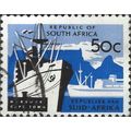 SOUTH AFRICA, SHIPS, Cape Town Harbour, blue 19...