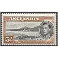 Ascension Island 1944 SG46a 5/- Black & Yellow-...
