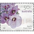 AUSTRALIA, FLOWER, Sturt's Desert Rose, white 2007, 50c, #4