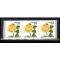 3054 32c Yellow Rose Very Fine MNH PNC 5556/3 P...