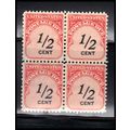 J88 1/2c Postage Due Fine MNH Blk/4 O7038
