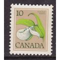 Canada 1977 Ladys Slipper Orchid 10c Mint No Gu...