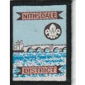 Scout Badge Scotland - Nithsdale - White Back (...