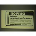 1974 Norma Bullets Ad - Delivers Consistent Performance