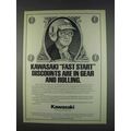 1982 Kawasaki Motorcycles Ad - Fast Start Discounts