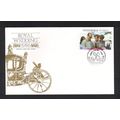 NANUMAGA-TUVALU 1986 ROYAL WEDDING $1 PHILIP & ...