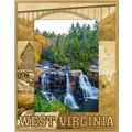 West Virginia Laser Engraved Wood Picture Frame...